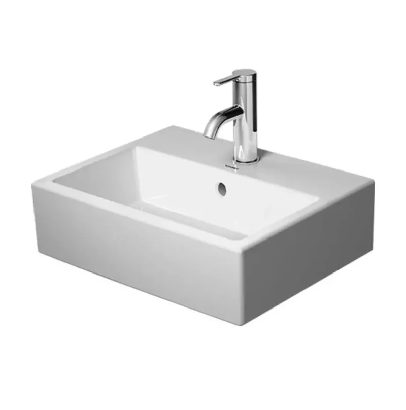 Duravit Vero Air - mēbeļu rokas izlietne 45x35 cm, ar pārplūdi, ar jaucējkrāna atveri, balta 0724450027