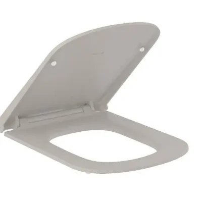 Kludi Resa S - WC sēdeklis Slim, SoftClosing, QuickRelease, matēti smilšu pelēks 27WCSO2