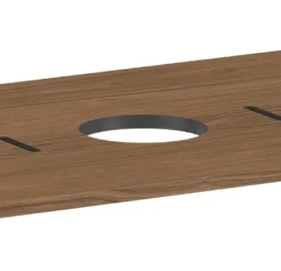 Hansgrohe Xilesa E - izlietnes plātne, 78x55 cm, izgriezums vidū, ozols Kaschmir 54275550