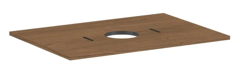 Hansgrohe Xilesa E - izlietnes plātne, 78x55 cm, izgriezums vidū, ozols Kaschmir 54275550