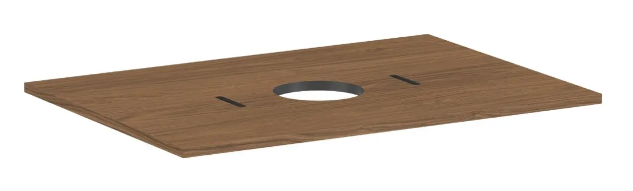 Hansgrohe Xilesa E - izlietnes plātne, 78x55 cm, izgriezums vidū, ozols Kaschmir 54275550