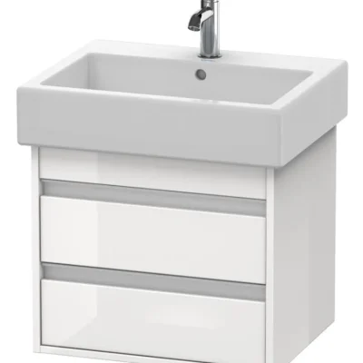 Duravit Ketho - izlietnes skapītis 48x55x44 cm, 2 atvilktnes, balts spīdīgs KT663602222