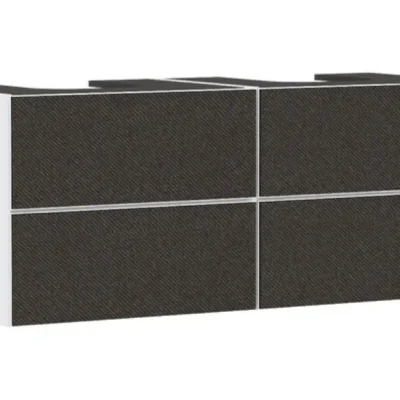 Hansgrohe Xevolos E - izlietnes skapītis, 137x56x55 cm, 4 atvilktnes, matēti balts/tekstils tumši pelēks 54196660