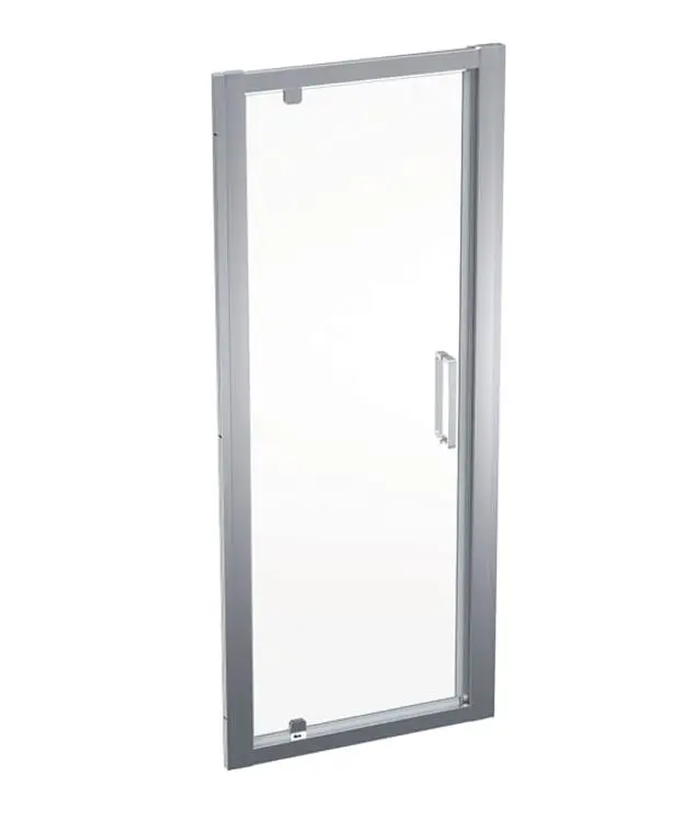 Geberit GEO - dušas durvis 80x190 cm, sudrabs/caurspīdīgs stikls 560.115.00.2
