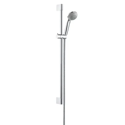 Hansgrohe Crometta 85 - dušas komplekts Variojet 2jet, ar dušas stieni Unica'Crometta 0,65 m, hromēts 27763000