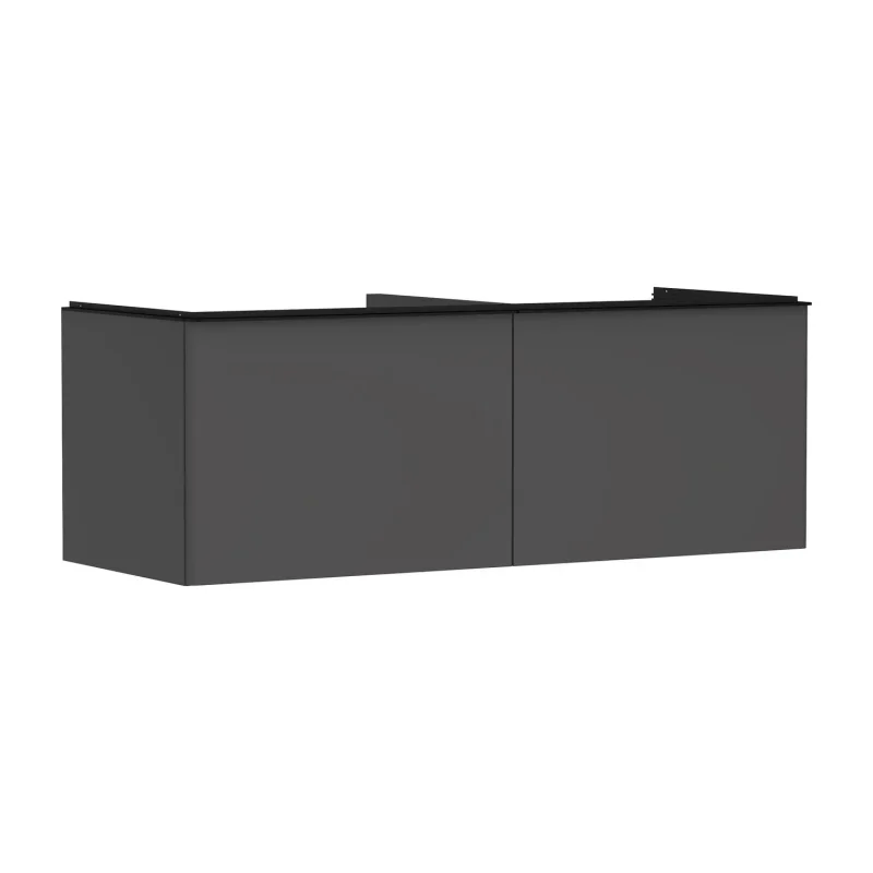 Hansgrohe Xelu Q - izlietnes apakšskapītis, 50x136x55 cm, 2 atvilktnes, matēti pelēks/matēti melns 54067670