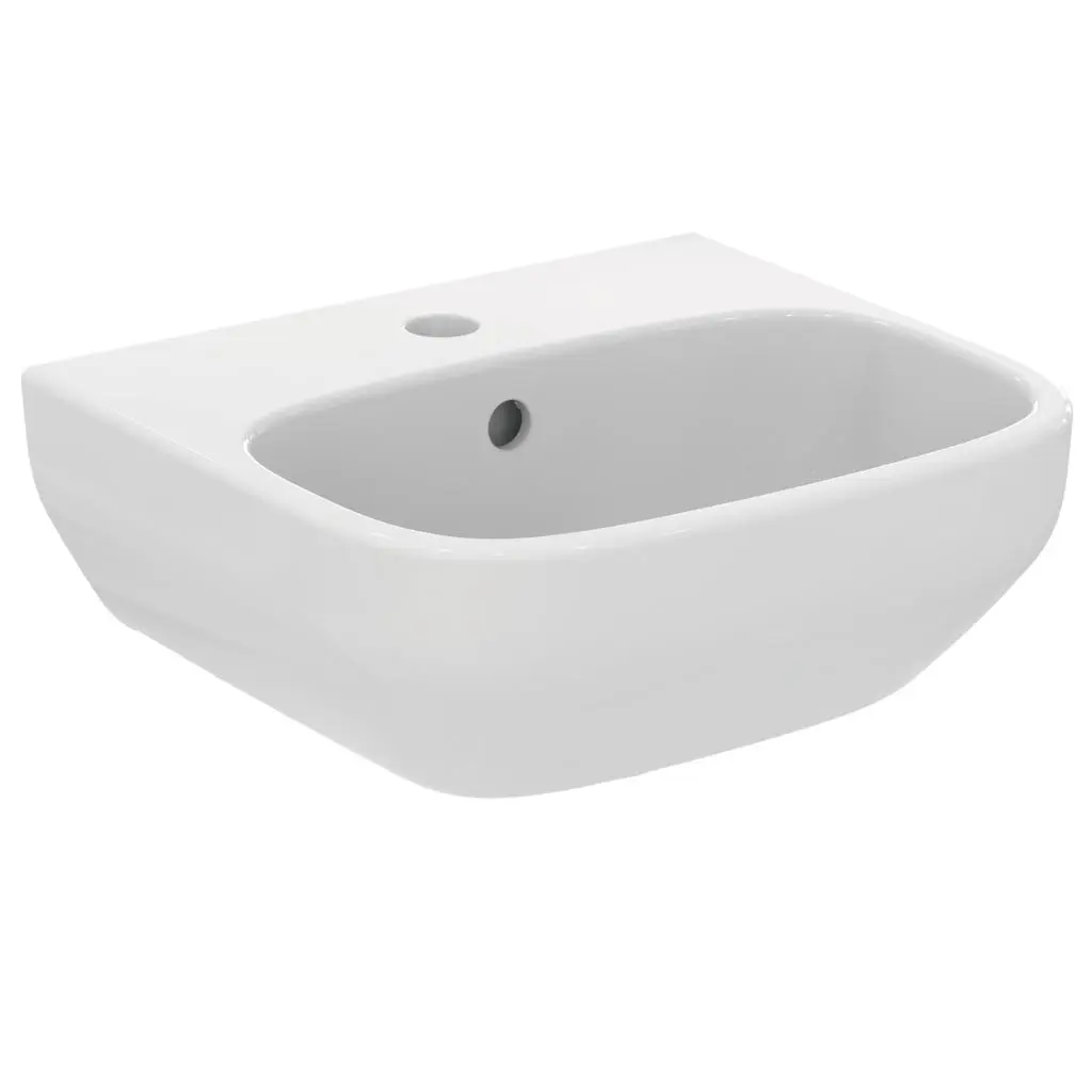 Ideal Standard i.Life A - roku mazgāšanas izlietne 40x36 cm, ar pārplūdi, jaucējkrāna caurumu, balta T470801