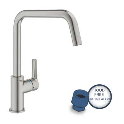 Grohe QuickFix Start - virtuves izlietnes maisītājs, supersteel 30470DC0