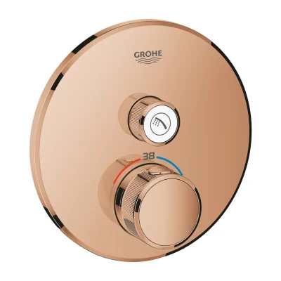 Grohe Grohtherm SmartControl - termostatisks dušas maisītājs, zemapmetuma montāža, ar 1 noslēgvārstu, Warm Sunset 29118DA0