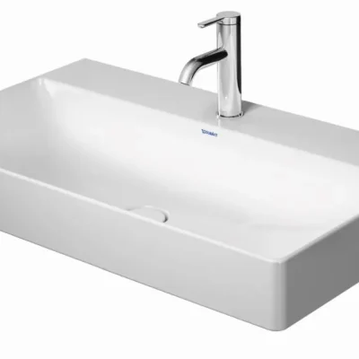 Duravit DuraSquare - izlietne 80x47 cm, ar 1 caurumu maisītājam, DuraCeram, Alpu balts 2353800041