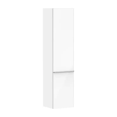 Hansgrohe Xelu Q - augstais skapis 40x165x35 cm, 2 durvis, eņģes labajā pusē, spīdīgi balts/hroms 54139000