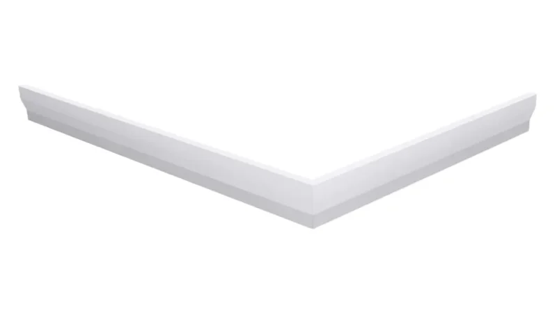 Gelco Sara - priekšējā plāksne 120 x 75 cm, augstums 10 cm, labā, balta GP12075P