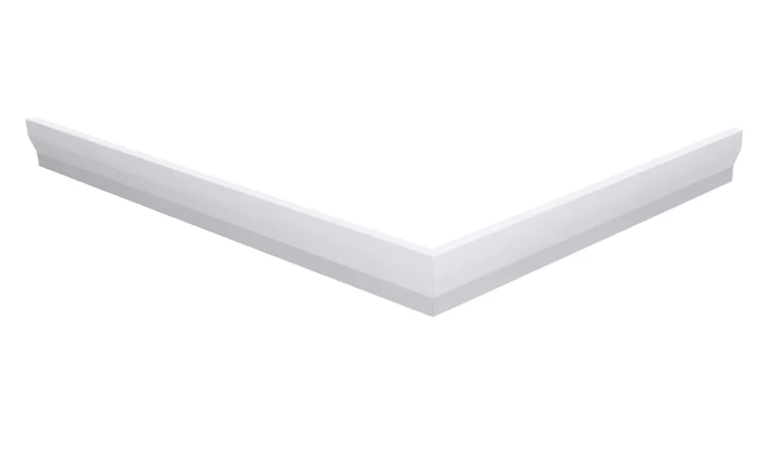 Gelco Sara - priekšējā apmale 90 x 75 cm, augstums 10 cm, labā, balta GP9075P