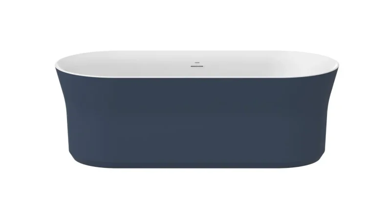 Ravak Ypsilon - brīvi stāvoša vanna, 180x80 cm, Deepsea Blue/balts XC00100071