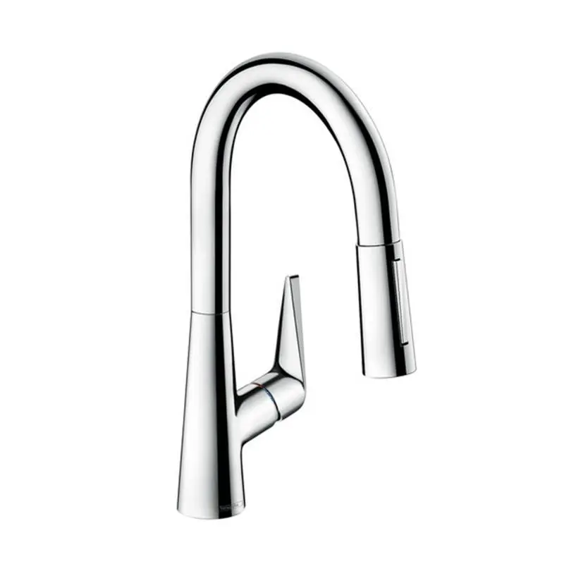 Hansgrohe Talis M51 - virtuves izlietnes vienas sviras maisītājs 160 ar izvelkamu trauku dušu, hromēts 72815000