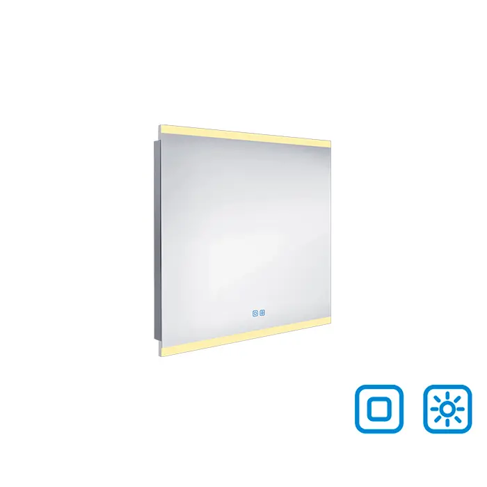 Nimco - spogulis ar LED apgaismojumu, 80x70 cm, divi skārienjutīgi sensori ZP 12003VX