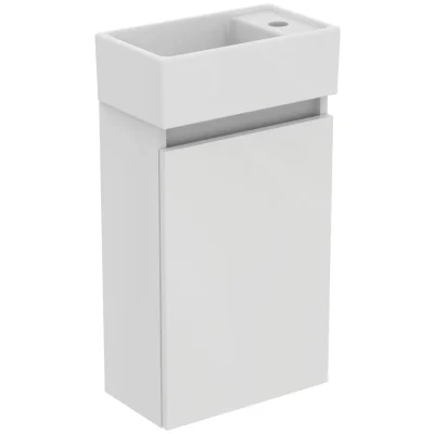 Ideal Standard Eurovit+ - roku mazgāšanas izlietne ar zemskapīti, 55x35x20 cm, 1 durvis, balta spīdīga R0569WG