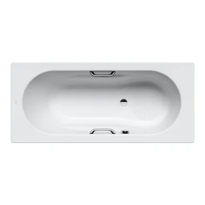 Kaldewei Ambiente - taisnstūrveida vanna Vaio komplekts Star 957, 160x70 cm, ar rokturu atverēm, pretslīdes, pērļu efekts, balta 233730003001