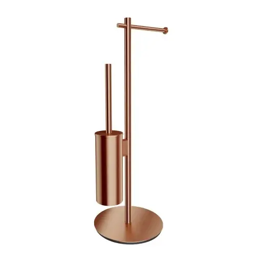 OMNIRES Modern Project - tualetes papīra un WC birstes turētājs, birstēts varš MP60810CPB