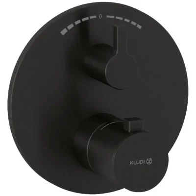 Kludi Nova Fonte - termostatisks zemapmetuma maisītājs, 2 patērētājiem, birstēts Gunmetal 20810N215