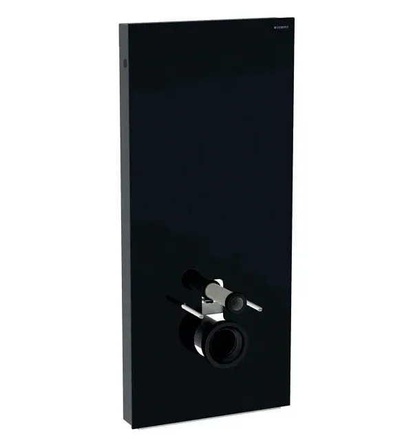Geberit Monolith - sanitārais modulis piekaramajam WC, 114 cm, pieslēgums apakšā, melns 131.031.SJ.6