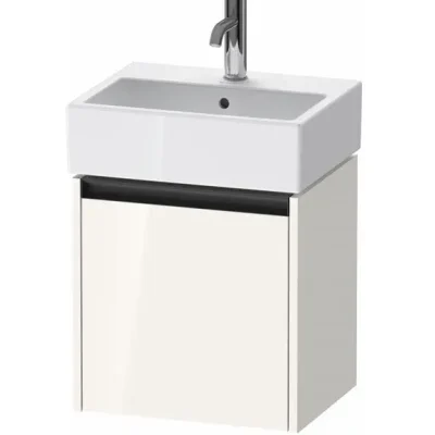 Duravit Ketho.2 - izlietnes skapītis 44x43x34 cm, ar 1 durvīm, eņģes kreisajā pusē, balts spīdīgs K25070L22220000