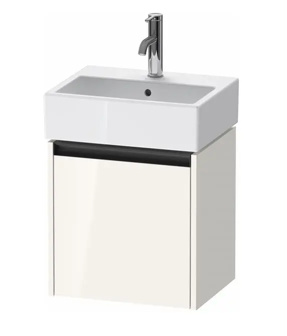 Duravit Ketho.2 - izlietnes skapītis 44x43x34 cm, ar 1 durvīm, eņģes kreisajā pusē, balts spīdīgs K25070L22220000