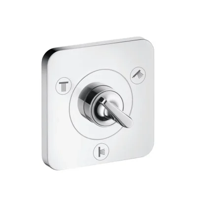 Axor Citterio E - Trio/Quattro, noslēgšanas un pārslēgšanas vārsts, zemapmetuma montāža, hroms 36772000