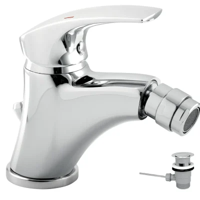 Novaservis Metalia 57 - bideta maisītājs ar noteces komplektu, hroms 57011,0