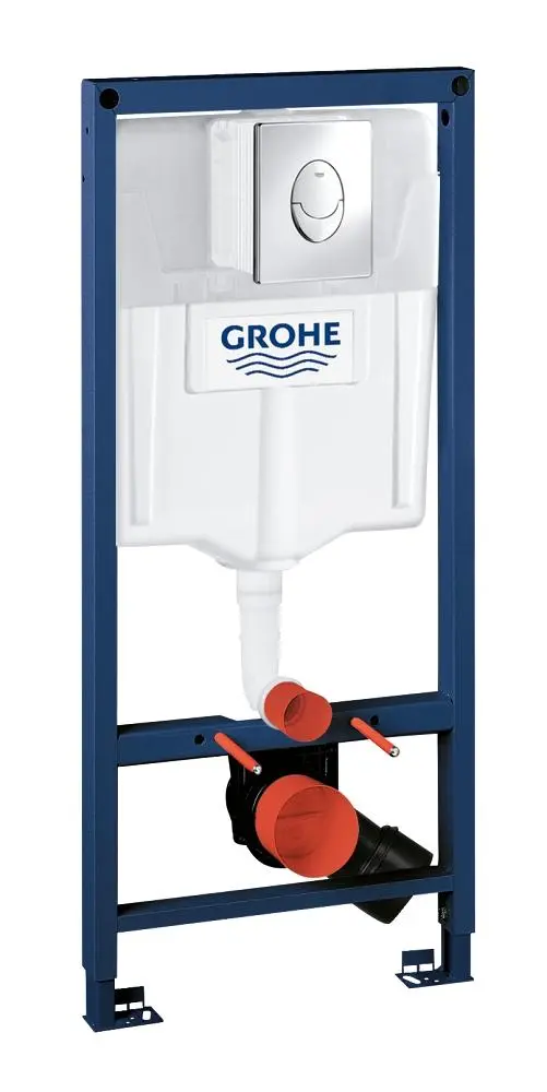 Grohe Rapid SL - priekšsienas elements sienas WC, vadības plate Skate Air, hroms 38763001