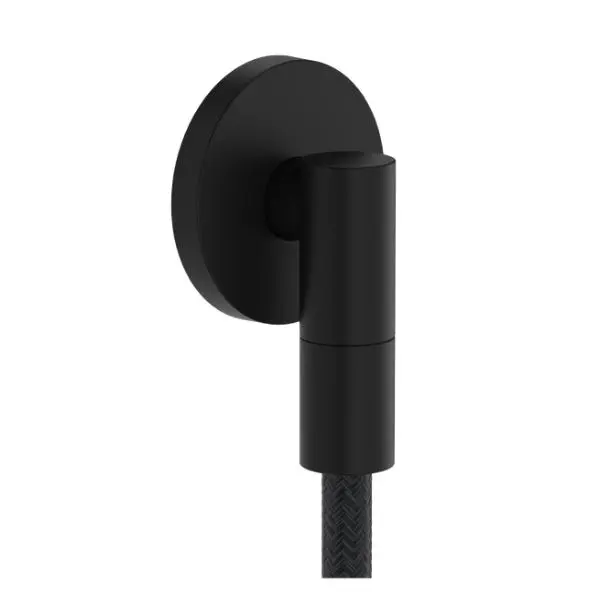Hansgrohe FixFit Fine S - sienas pieslēguma līkums, matēti melns 28882670