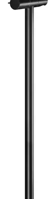 Keuco IXMO - dušas stienis 86 cm, matēti melns 59585370902