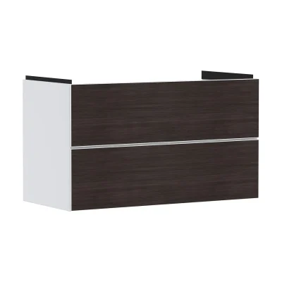Hansgrohe Xevolos E - izlietnes apakšskapītis 98x58x48 cm, 2 atvilktnes, matēti balts/tumšs ozols 54181730