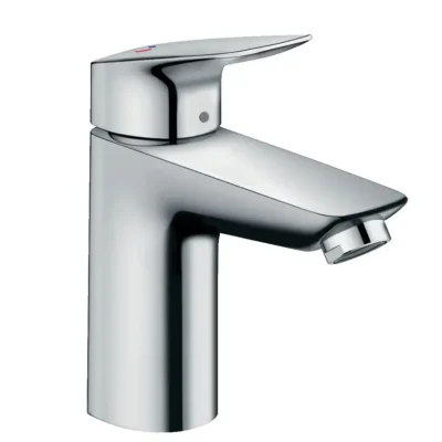 Hansgrohe Logis - izlietnes vienas sviras maisītājs 100 CoolStart ar noteces komplektu, hromēts 71102000