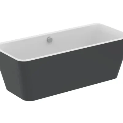 Ideal Standard Tonic II - brīvi stāvoša vanna 180x80 cm, balta matēta/melna matēta K8726V3