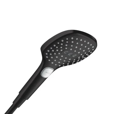 Hansgrohe Raindance Select E - dušas galva 120 3jet, matēti melna 26520670