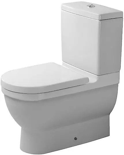 Duravit Starck 3 - WC kombinācija ar HygieneGlaze, balta 01280900001