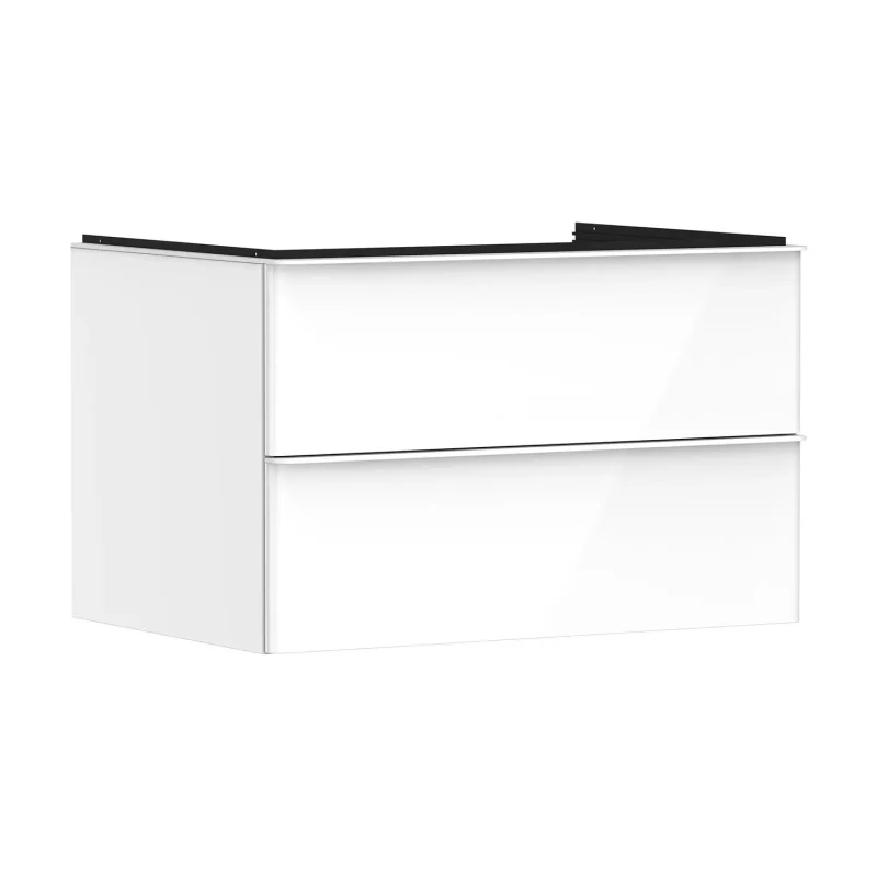 Hansgrohe Xelu Q - izlietnes skapītis, 50x78x55 cm, 2 atvilktnes, balts spīdīgs/balts matēts 54074700