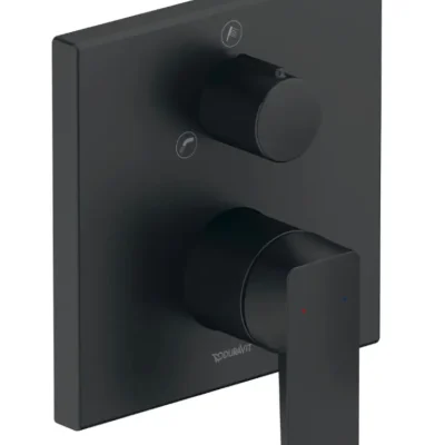 Duravit Manhattan - zemapmetuma maisītājs, 2 patērētājiem, matēti melns MH5210012046