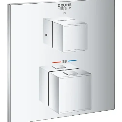 Grohe Grohtherm Cube - termostata dušas maisītājs - zemapmetuma, hromēts 24153000
