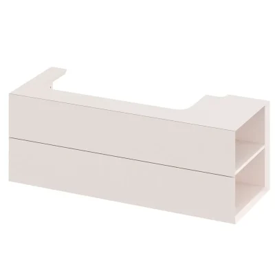 Ravak Lite - izlietnes skapītis 120x45x43 cm, 2 atvilktnes, Alabaster Pink X000001896