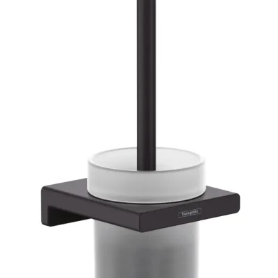 Hansgrohe AddStoris - birstes turētājs, montāža pie sienas, stikls matēts/melns matēts 41752670