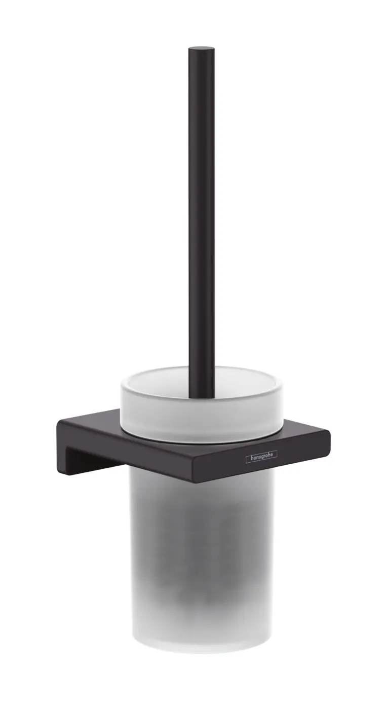 Hansgrohe AddStoris - birstes turētājs, montāža pie sienas, stikls matēts/melns matēts 41752670