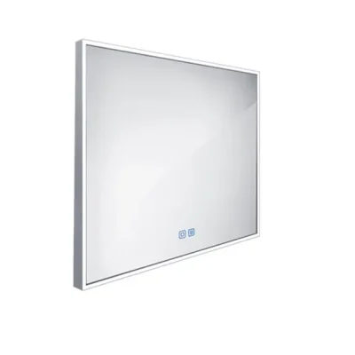 Nimco spogulis - spogulis ar LED apgaismojumu, 80x70 cm, skārien sensors, alumīnijs ZP 13003VX