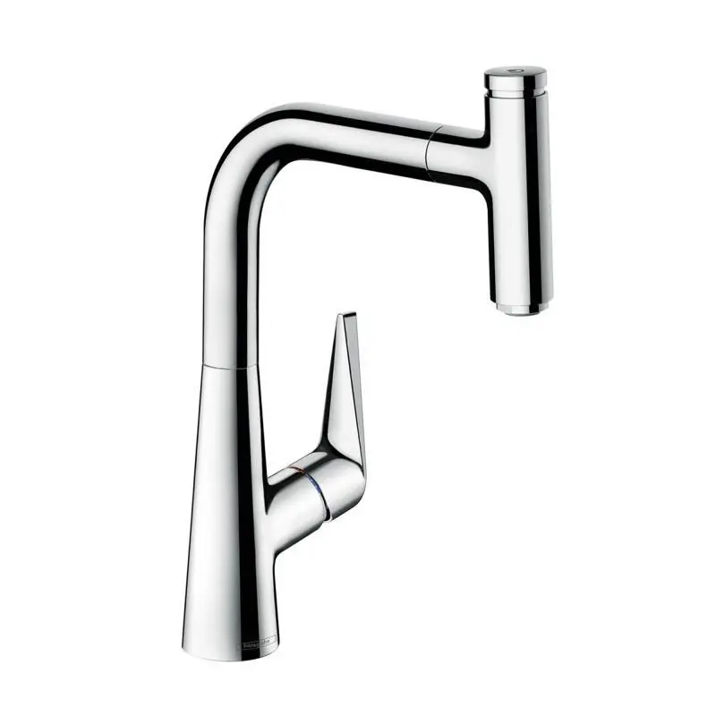 Hansgrohe Talis Select M51 - virtuves izlietnes vienas sviras maisītājs 220 ar izvelkamu izteku, hromēts 72822000