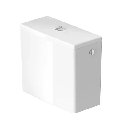 Duravit Soleil by Starck - skalošanas kaste, ūdens pieslēgums sānos, DualFlush, WonderGliss, balta 09450000851