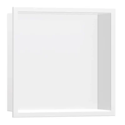 Hansgrohe XtraStoris Original - sienas niša ar rāmi, 30x30x7 cm, balta matēta 56093700