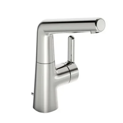 Hansa Designo - izlietnes maisītājs ar noteces komplektu un grozāmu izteku, hroms 51032283
