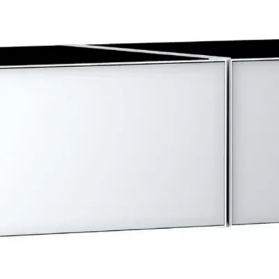 Hansgrohe Xevolos E - izlietnes skapītis, 28x137x55 cm, 2 atvilktnes, matēti balts/metāliski balts 54319320