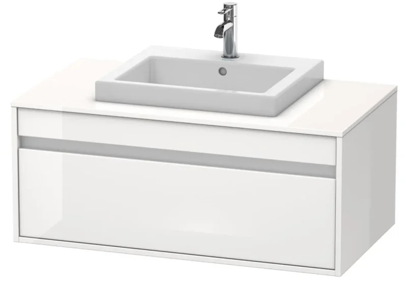 Duravit Ketho - izlietnes skapītis 43x100x55 cm, ar 1 atvilktni, balts spīdīgs KT679502222
